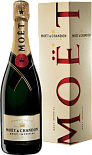 Шампанское Moet & Chandon Brut Imperial, с 2 подарочными бокалами