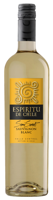 Изображение товара Белое полусладкое вино Espiritu de Chile Sauvignon Blanc 0.75 л