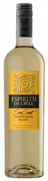 Вино Espiritu de Chile Sauvignon Blanc semi-sweet 0.75 л белое полусладкое