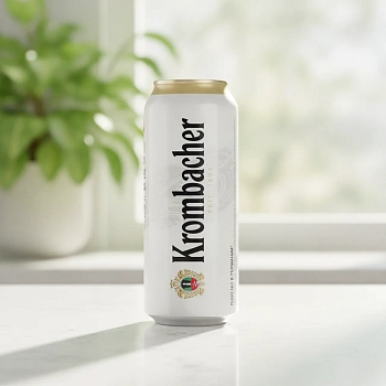 Пиво Krombacher Pils, в банке 0.5 л