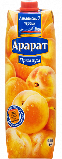 Персиковый нектар с мякотью Ararat Premium 0.97 л