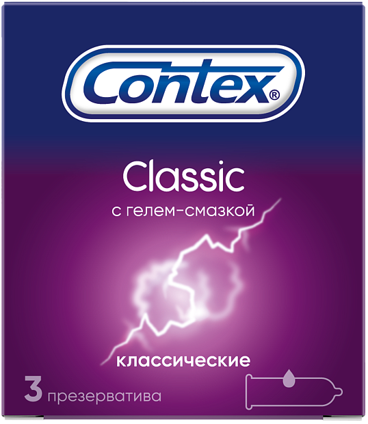Изображение товара Презервативы Contex Classic гладкие с силиконовой смазкой 180x52 мм