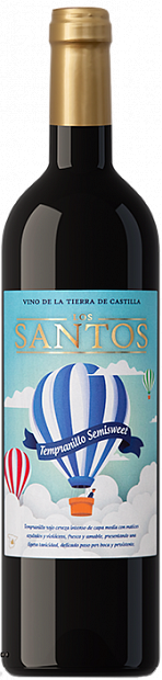 Вино Los Santos Tempranillo красное полусладкое 0.75 л
