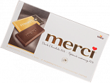 Горький шоколад Merci 72% 100гр