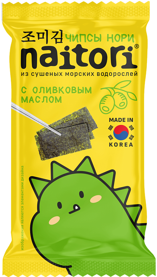 Изображение товара Чипсы Naitori Нори с оливковым маслом