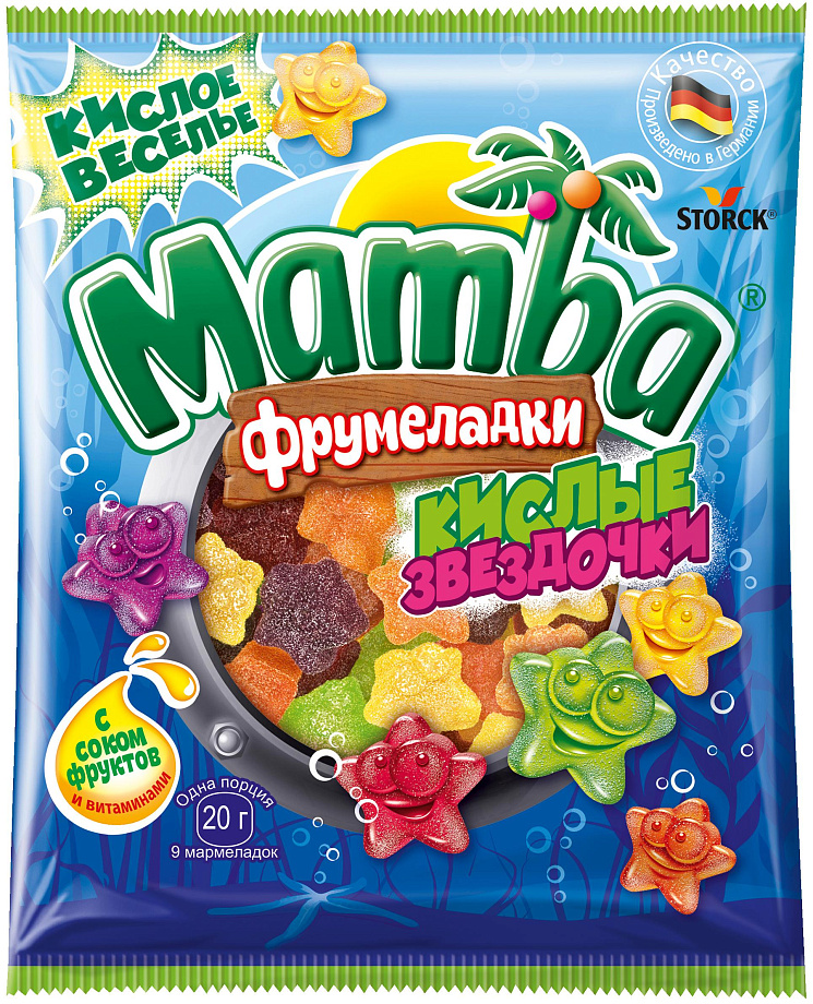 Изображение товара Мамbа Фрумеладки Кислые Звездочки Изображение товара Мамbа Фрумеладки Кислые Звездочки