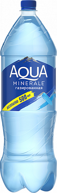 Вода Aqua Minerale газированная 2 л
