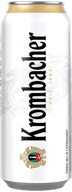 Пиво Krombacher Pils, в банке 0.5 л
