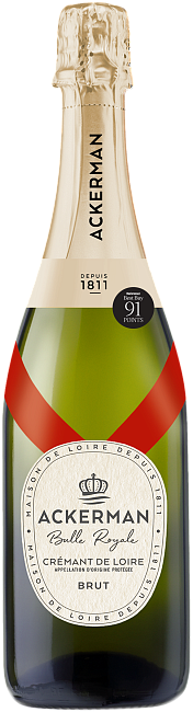 Изображение товара Игристое французское вино Ackerman Cremant de Loire Bulle Royale Брют 0.75л