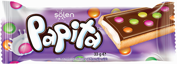 Изображение товара Печенье Papita с молочной начинкой и драже-конфетами