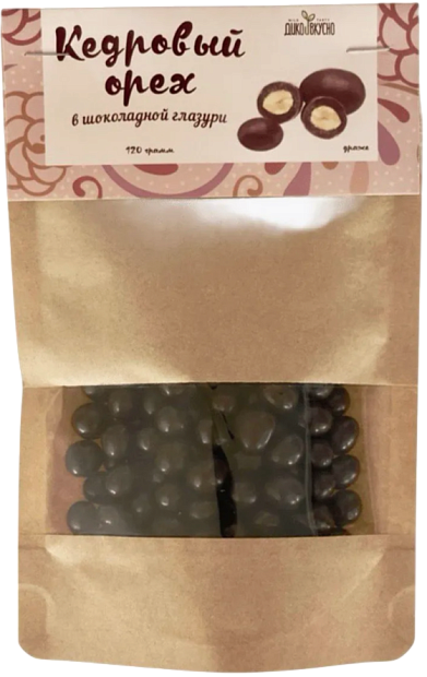 Изображение товара Орехи Драже Кедровый орех в шоколадной глазури 120 гр натуральное лакомство