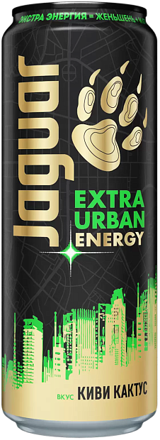 Изображение товара Jaguar Extra Urban Energy с вкусом Киви-Кактус - 0.44 л