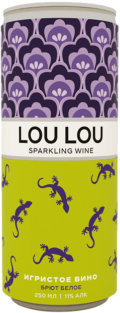 Игристое вино Lou Lou  в банке 0.25 л