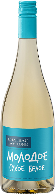 Изображение товара Молодое белое вино Шато Тамань из сорта Ркацители 0.75 л