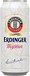 Светлое пиво Erdinger Weissbier, в банке