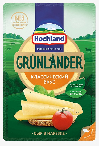 Изображение товара Грюнландер сыр Hochland сливочный натуральный 223 рублей