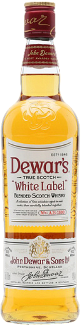 Изображение товара Dewar's White Label - купажированный виски 0. 5 л, 40% Изображение товара Dewar's White Label - купажированный виски 0. 5 л, 40%