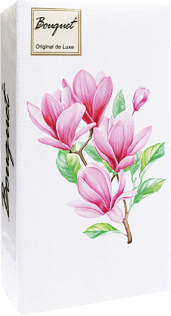 Изображение товара Декоративные бумажные салфетки 330х330мм 2-слоя Магнолия