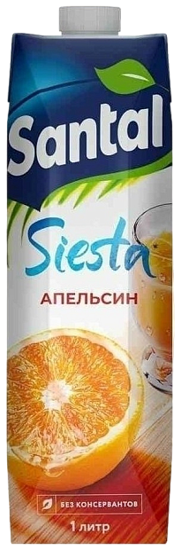 Напиток сокосодержащий Santal из апельсинов 1 л