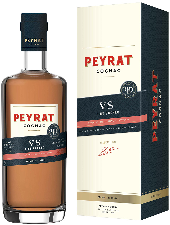 Изображение товара Коньяк Peyrat VS 4-летний с ярким золотисто-янтарным оттенком