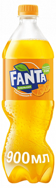 Вода Fanta апельсин 0.9 л