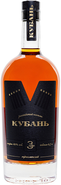Изображение товара Российский трехлетний коньяк Кубань 0.5л 40%