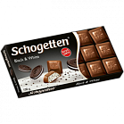 Шоколад "Schogetten" Black&White молочный с начинкой из ванильного крема и кусочками печенья 100гр