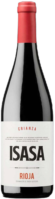 Изображение товара Вино Isasa Rioja Crianza темно-рубиновое 0.75 л Изображение товара Вино Isasa Rioja Crianza темно-рубиновое 0.75 л
