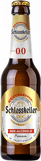 Светлое пиво Schlosskeller безалкогольное ф/паст. стекло 0.45 л