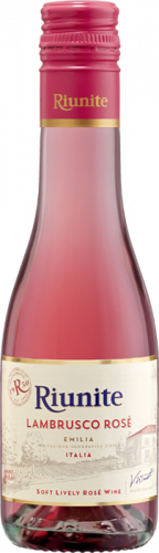 Вино Riunite Lambrusco Emilia 0.187 л полусладкое розовое