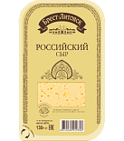 Сыр российский нарезка 50% 130г Брест-Литовск