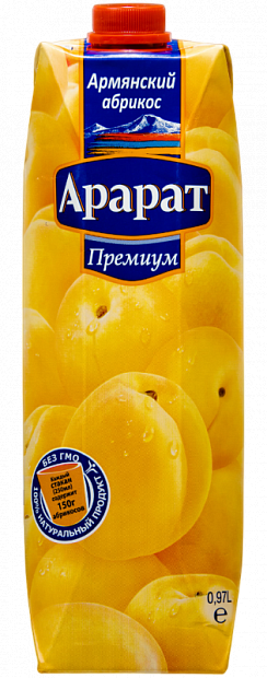 Сок Абрикосовый нектар Ararat Premium 0.97 л
