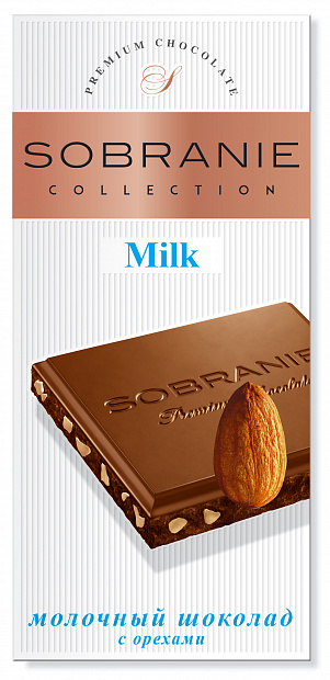 Шоколад молочный с орехами Sobranie