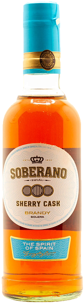 Изображение товара Бренди Soberano Sherry Cask Solera 0. 5 л - выдержка и богатый вкус