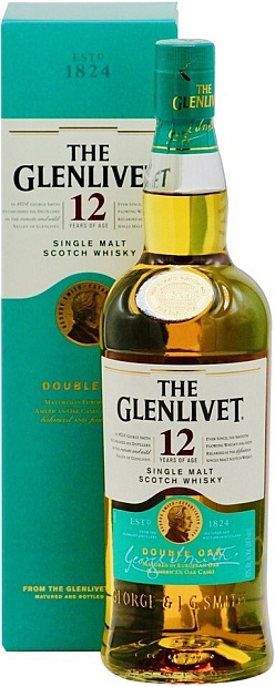 Виски The Glenlivet 12 летней выдержки, в подарочной упаковке 0.7 л