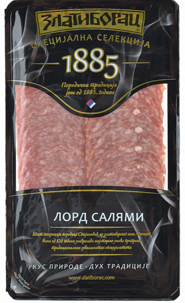 Мясо Колбаса Лорд салями Златиборац 1885 80гр