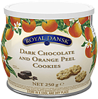 Royal Dansk печенье песочное с темным шоколадом и апельсином