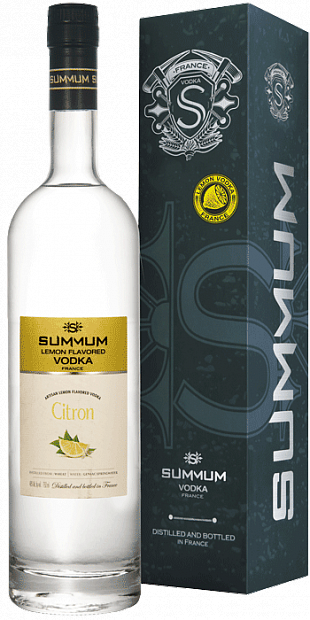 Водка Summum лимонная, в подарочной упаковке 0.75 л