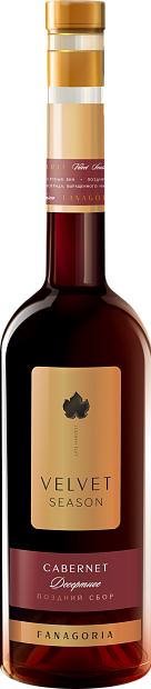 Изображение товара Вино Velvet Season Cabernet 0.5л сладкое красное Россия
