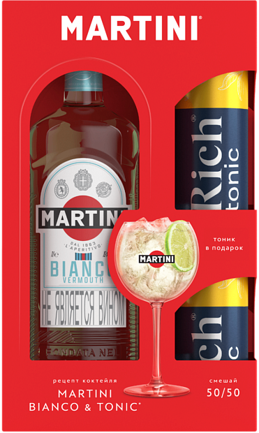 Изображение товара Вермут Martini Bianco 1 л, Итальянский с ванилью и травами
