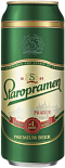 Светлое пиво Staropramen, в банке
