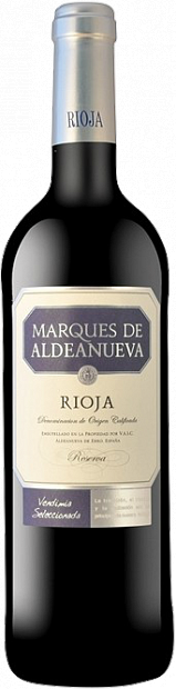Вино Marques de Aldeanueva Reserva, Rioja DOC 0.75 л