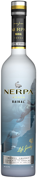Изображение товара Водка Нерпа Байкал 0.5 л, 40% шлиц Россия натуральная премиум
