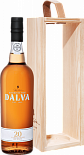 Портвейн Dalva Dry White Porto 20 Years Old, в подарочной упаковке