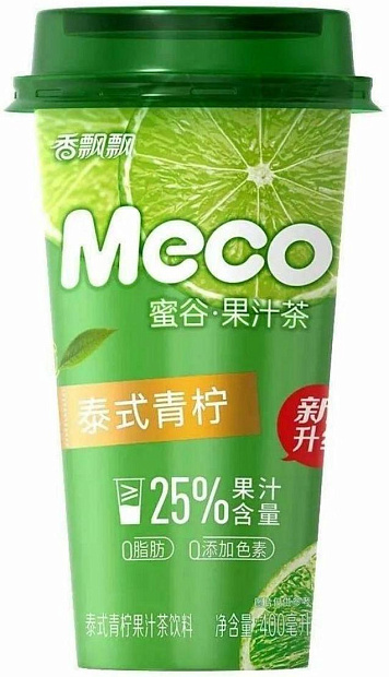 Изображение товара Фруктовый чай МЕСО со вкусом лимон-лайм 0.4 л освежающий напиток