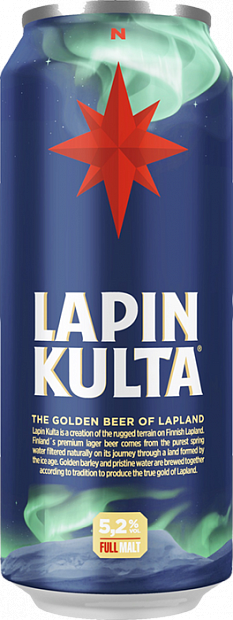 Светлое пиво Lapin Kulta 0.5 л