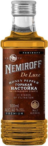 Изображение товара Настойка Nemiroff De Luxe Украинская медовая с перцем - ароматный напиток с натуральным вкусом