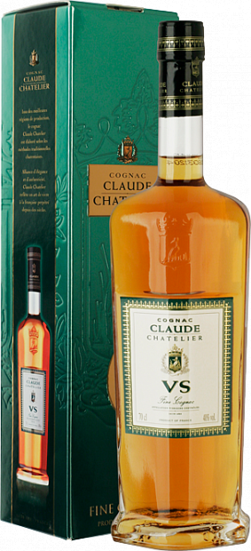 Коньяк Claude Chatelier VS, в подарочной упаковке 0.7 л