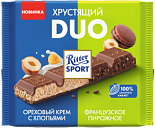 Шоколад Ritter Sport Duo молочный  ореховый крем с хлопьями и французское пирожное