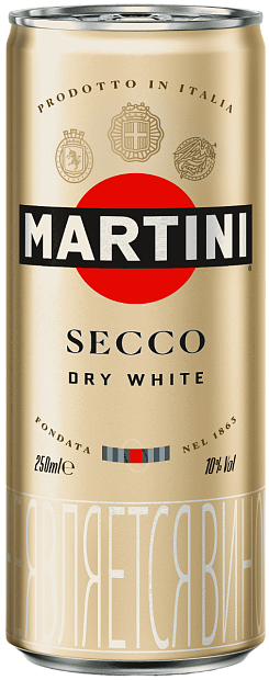 Изображение товара Игристое вино Martini Secco светло-соломенное 0.25 л 10